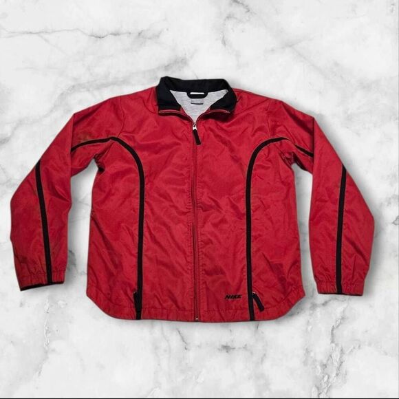 Nike Other - Nike Boys Medium 8/10 Red Waterproof Jacket Full Zip
